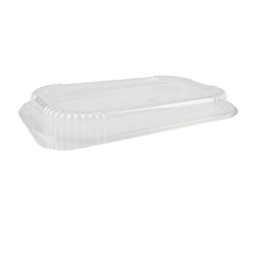 Clear Pet Lid For 13" X 7.5" Large Rectangle Trays 150/Case