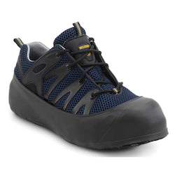 Black Slip Resistant Rubber Overshoe - Medium Plus 1/Pair