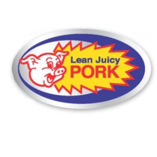 Lean Juicy Pork Foil Label, 1.5" X 2.25" 20000/Roll