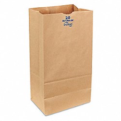 8.25 X 5.31 X 16.12 #20 Size Kraft Virgin Paper Bulwark Sos Bag 400/Bale