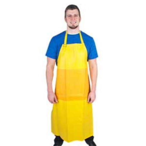 Yellow Universal Nitrile Apron With Belly Patch 1/Each