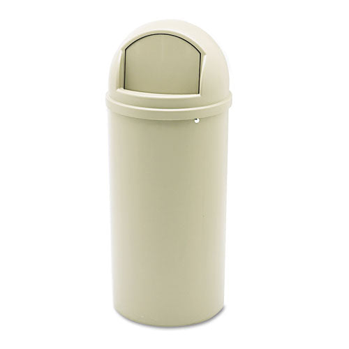 Marshal Classic Container, 25 Gal, Plastic, Beige