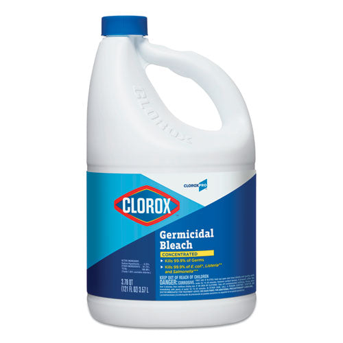 Clorox Concentrated Germicidal Bleach Regular 121 Oz Bottle 3/Case