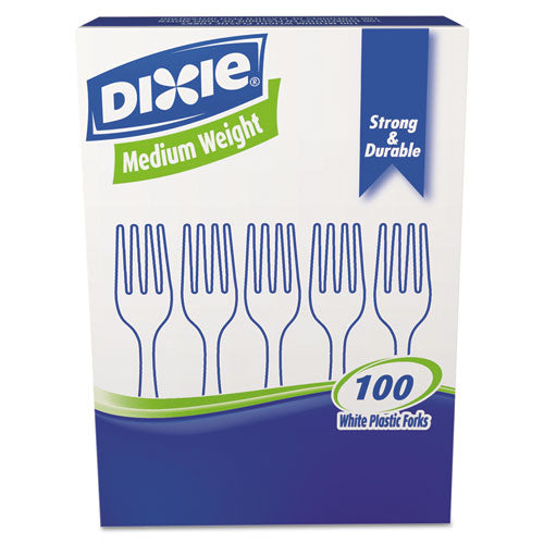 Dixie Plastic Cutlery Heavy Mediumweight Fork 1000 Carton