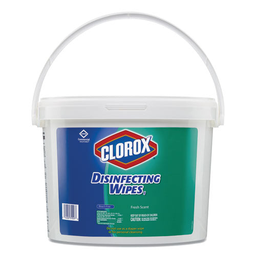 Clorox Disinfecting Wipes 1-ply Fresh Scent 7x8 White 75/canister 6 Canisters/Case