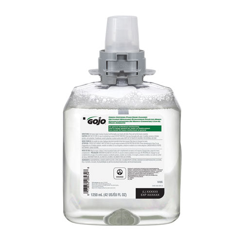 GOJO Green Certified Foam Hand Cleaner Unscented 1250 Ml Refill 4/Case