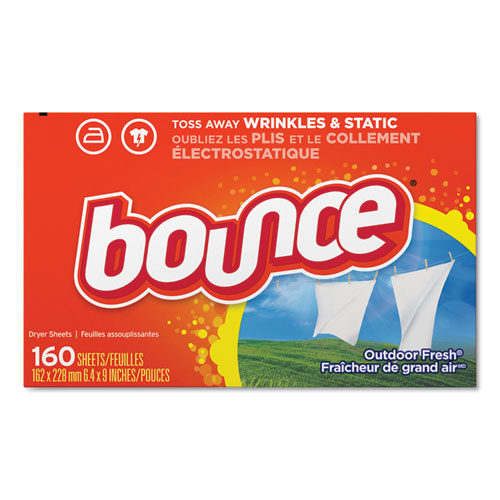 Bounce Fabric Softener Sheets Outdoor Fresh 160 Sheets/box 6 Boxes/Case