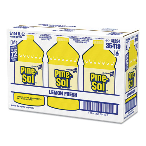 Pine-Sol All Purpose Cleaner Lemon Fresh 144 Oz Bottle 3/Case