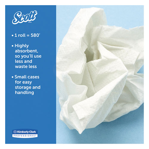 Control Slimroll Towels, Absorbency Pockets, 8" X 580 Ft, White, 6 Rolls/carton