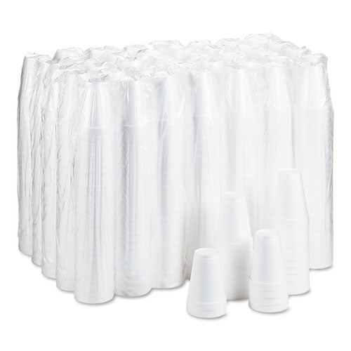 Dart Foam Drink Cups 12 Oz White 25/bag 40 Bags/Case