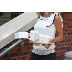 Snack Carry-Out Box Fast Top Paperboard White - 7" X 4.5" X 2.75" 500/Case