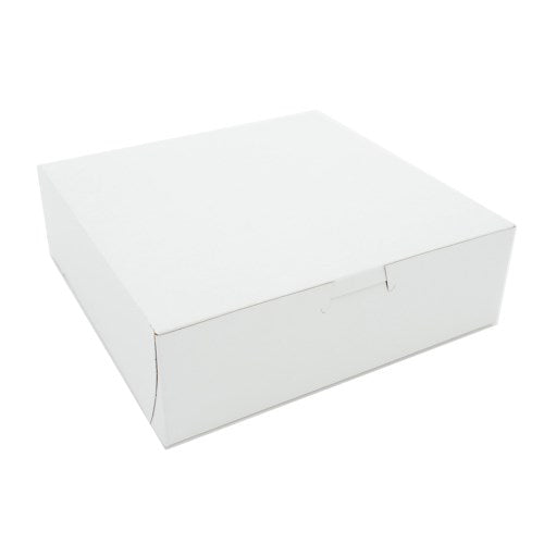 White Non-Window Bakery Boxes - 8" X 8" X 2.5" 250/Case