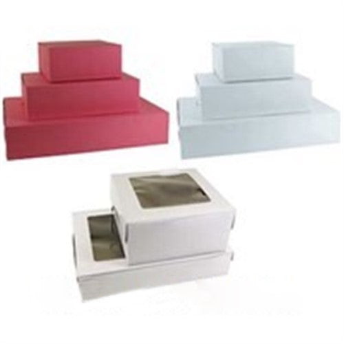 Paper 3 Tiered Window Stack Box,  White,  13" X 12" X 14" 10/Case