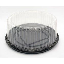 Tall Tapered Swirl Clear Dome For 8" Cake - 9.75" X 4.12" 200/Case