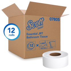 Scott Jrt Jumbo Roll White Tissue - 3.5" X 1000 Ft. 12/Case