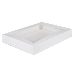 Sbs Auto Window Bakery Box, White, 16" X 12" X 2.25"00 100/Case