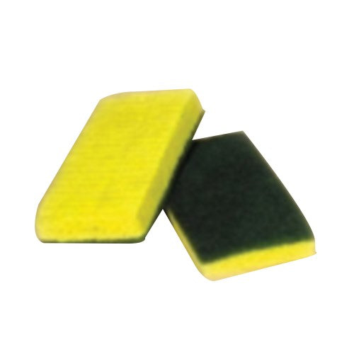 Medium Duty Cellulose Scrubbing Sponge, Yellow; Green, 6.25" X 3.25"0 20/Case