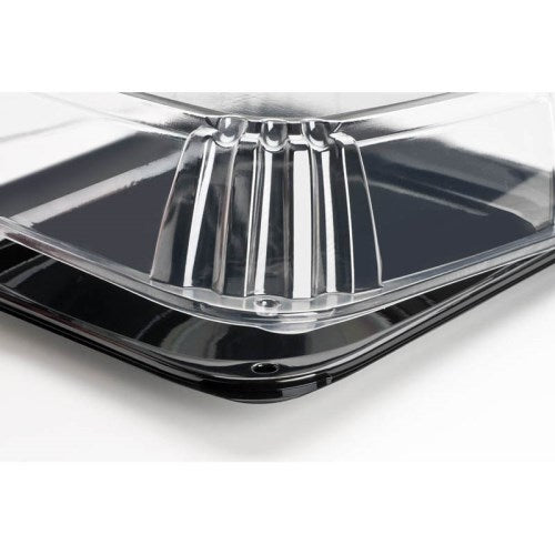Ultrastack Square Platter With Clear Low Dome Lid - 10.7" X 10.7" X 2" 25/Case