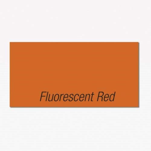 Solid Fluorescent Red Blank Glo Label - 0.73" X 0.38" 15/Sleeve
