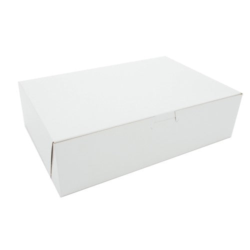 White Plain Non-Window Bakery Boxes Paperboard - 14" X 14" X 6" 50/Case
