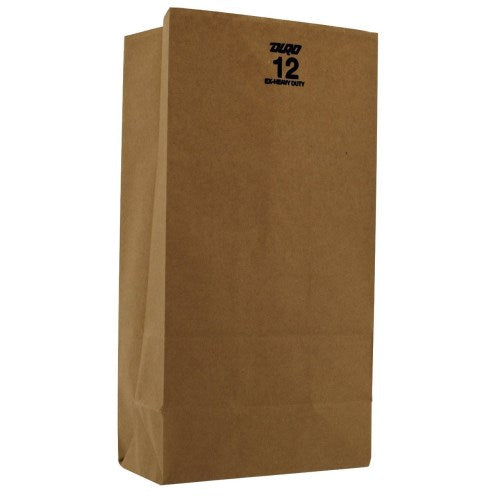 Bulwark Sos Paper Bag, Kraft, 12 Lb, 7.0625" X 4.5" X 13.75", 1/Bl/400 400/Bale