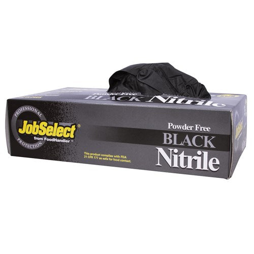 Jobselect Powder Free Black Nitrile Glove Medium 1000/Case