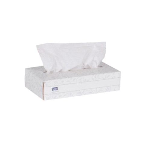 Tork Tissue: 100% Recycled Fibers Box: 100% Recycled Materials Facial Tissue Flat Box White 30/100/Case