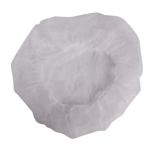 Prime Source 14 Gram Polypropylene 24" White Pleated Bouffant /Case