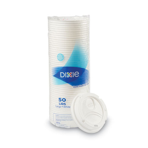 Dixie White Dome Lid Fits 10 Oz To 16 Oz Perfectouch Cups 12 Oz To 20 Oz Hot Cups Wisesize 500/Case