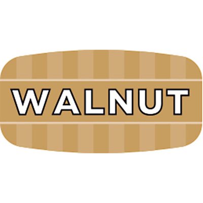 Label - Walnut 4 Color Process/UV 0.625x1.25 In. Rectangular 1000/Roll