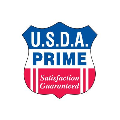 Label - USDA Prime (Satisfaction Guar) Red/Blue 1.3x1.3 In. 1M/Roll