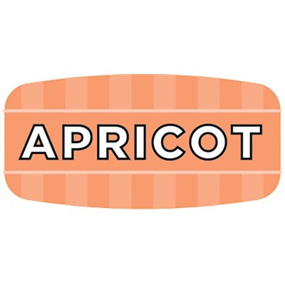 Label - Apricot 4 Color Process/UV 0.625x1.25 In. Rectangular 1000/Roll