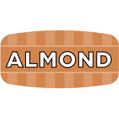 Label - Almond 4 Color Process/UV 0.625x1.25 In. Rectangular 1000/Roll