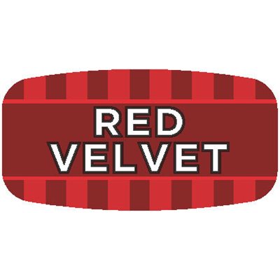 Label - Red Velvet 4 Color Process/UV 0.625x1.25 In. Rectangular 1000/Roll