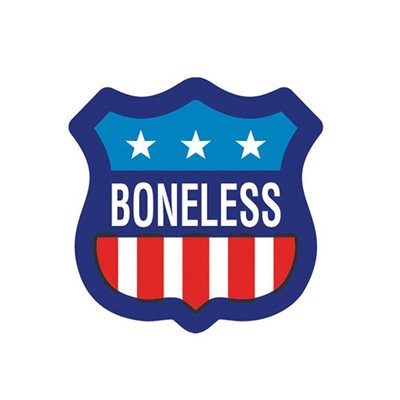 Label - Boneless Red/Blue 1.3x1.3 In. 1M/Roll