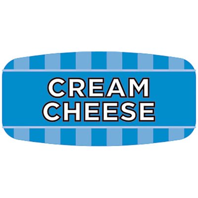 Label - Cream Cheese 4 Color Process/UV 0.625x1.25 In. Rectangular 1000/Roll