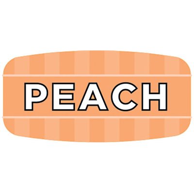 Label - Peach 4 Color Process/UV 0.625x1.25 In. Rectangular 1000/Roll