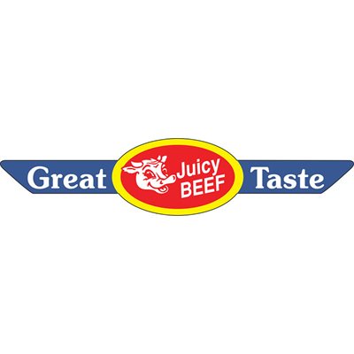 Label - Juicy Beef /Great Taste Blue/Red/Yellow 0.875x4 In. Ribbon 500/Roll