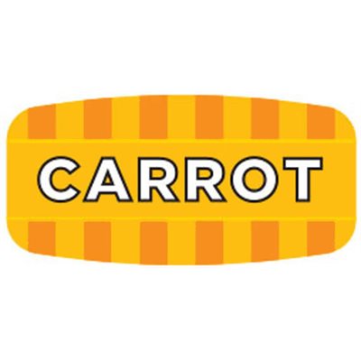 Label - Carrot 4 Color Process/UV 0.625x1.25 In. Rectangular 1000/Roll