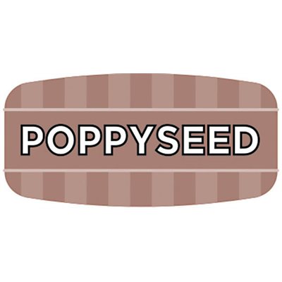 Label - Poppyseed 4 Color Process/UV 0.625x1.25 In. Rectangular 1000/Roll