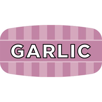 Label - Garlic 4 Color Process/UV 0.625x1.25 In. Rectangular 1000/Roll