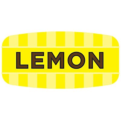 Label - Lemon 4 Color Process/UV 0.625x1.25 In. Rectangular 1000/Roll