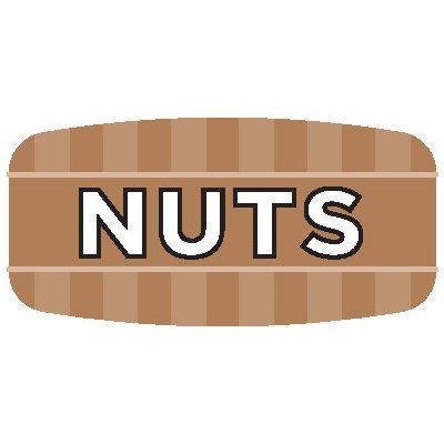 Label - Nuts 4 Color Process/UV 0.625x1.25 In. Rectangular 1000/Roll