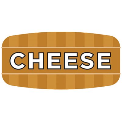 Label - Cheese 4 Color Process/UV 0.625x1.25 In. Rectangular 1000/Roll