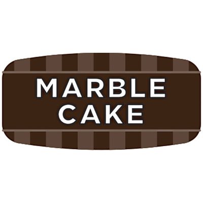 Label - Marble Cake 4 Color Process/UV 0.625x1.25 In. Rectangular 1000/Roll