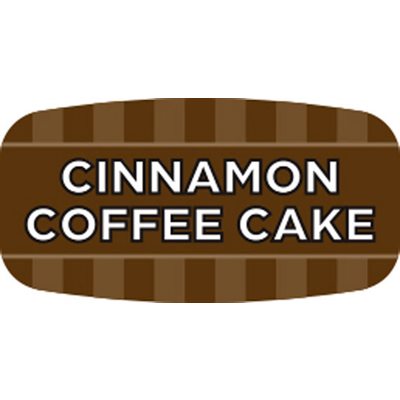 Label - Cinnamon Coffee Cake 4 Color Process/UV 0.625x1.25 In. Rectangular 1000/Roll
