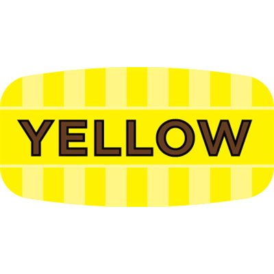 Label - Yellow 4 Color Process/UV 0.625x1.25 In. Rectangular 1000/Roll