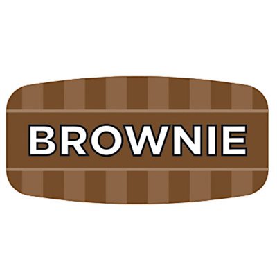 Label - Brownie 4 Color Process/UV 0.625x1.25 In. Rectangular 1000/Roll