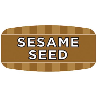 Label - Sesame Seed 4 Color Process/UV 0.625x1.25 In. Rectangular 1000/Roll