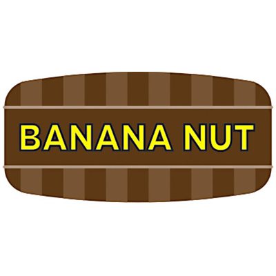 Label - Banana Nut 4 Color Process/UV 0.625x1.25 In. Rectangular 1000/Roll